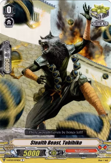 Stealth Beast, Tobihiko (V-BT03/074EN), V-BT03: Miyaji Academy CF Club — Vanguard card price
