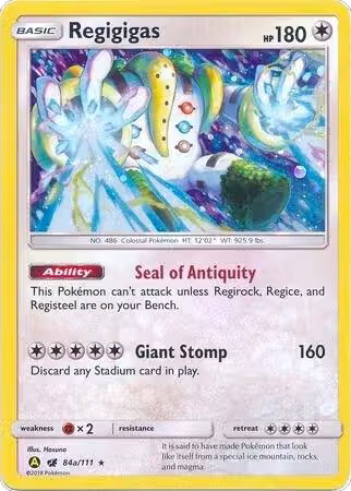 Regigigas - 84a/111 (084a/111), Alternate Art Promos — Pokémon card price
