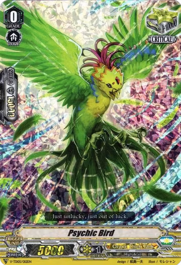 Psychic Bird (RRR Foil) (V-TD05/012EN), V-TD05: Misaki Tokura — Vanguard card price