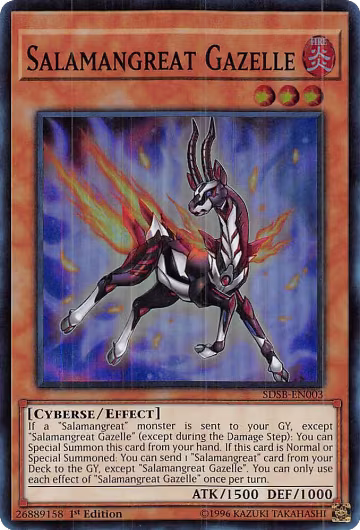Salamangreat Gazelle (SDSB-EN003), Structure Deck: Soulburner — Yu-Gi-Oh! card price