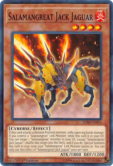 Salamangreat Jack Jaguar (SDSB-EN010), Structure Deck: Soulburner — Yu-Gi-Oh! card price
