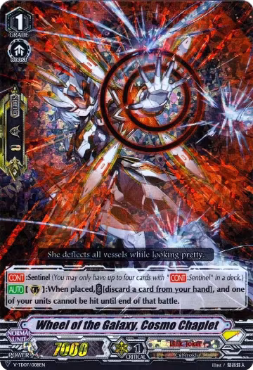 Wheel of the Galaxy, Cosmo Chaplet (RRR Foil) (V-TD07/008EN), V-TD07: Kouji Ibuki — Vanguard card price