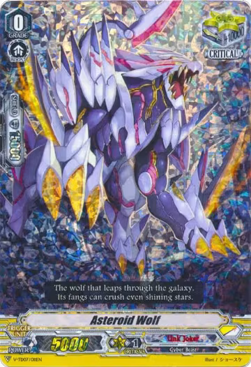 Asteroid Wolf (RRR Foil) (V-TD07/011EN), V-TD07: Kouji Ibuki — Vanguard card price