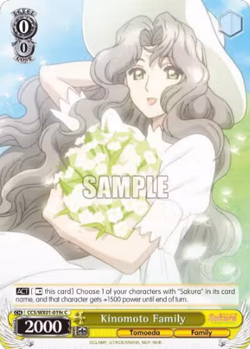 Kinomoto Family (C) (CCS/WX01-019c C), Cardcaptor Sakura: Clear Card — Weiß Schwarz card price