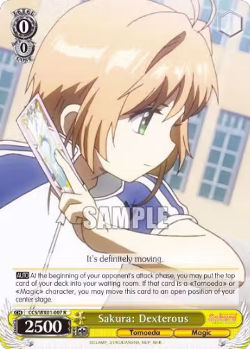Sakura: Dexterous (CCS/WX01-007 R), Cardcaptor Sakura: Clear Card — Weiß Schwarz card price