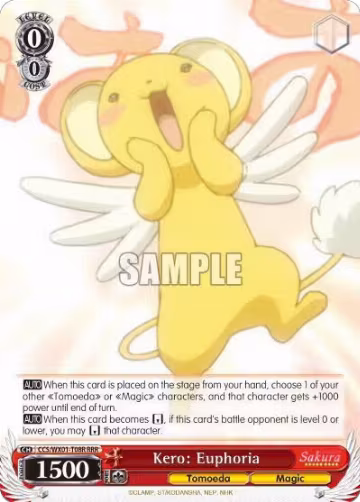 Kero: Euphoria (RRR) (CCS/WX01-T08R RRR), Cardcaptor Sakura: Clear Card — Weiß Schwarz card price