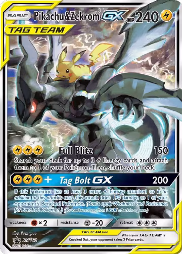 Pikachu & Zekrom GX (SM168), SM Promos — Pokémon card price