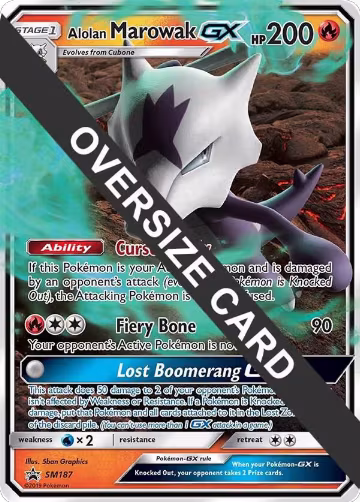 Alolan Marowak GX - SM187 (SM187), Jumbo Cards — Pokémon card price