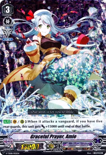 Graceful Prayer, Amie (RRR Foil) (V-TD08/002EN), V-TD08: Schokolade Melody — Vanguard card price