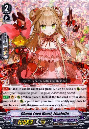 Choco Love Heart, Liselotte (RRR Foil) (V-TD08/003EN) — card price