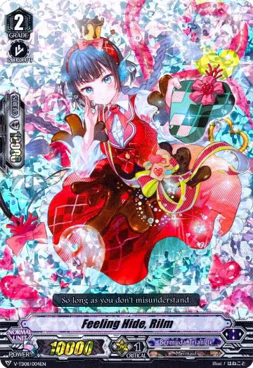Feeling Hide, Rilm (RRR Foil) (V-TD08/004EN), V-TD08: Schokolade Melody — Vanguard card price
