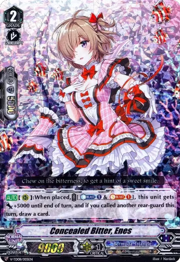 Concealed Bitter, Enes (RRR Foil) (V-TD08/005EN), V-TD08: Schokolade Melody — Vanguard card price