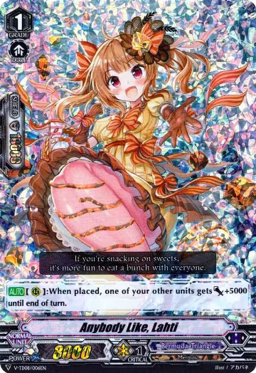 Anybody Like, Lahti (RRR Foil) (V-TD08/006EN), V-TD08: Schokolade Melody — Vanguard card price