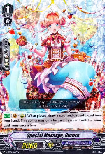 Special Message, Ourora (RRR Foil) (V-TD08/007EN), V-TD08: Schokolade Melody — Vanguard card price
