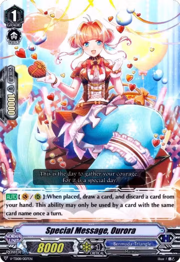 Special Message, Ourora (V-TD08/007EN), V-TD08: Schokolade Melody — Vanguard card price