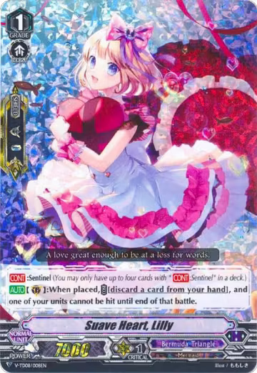 Suave Heart, Lilly (RRR Foil) (V-TD08/008EN), V-TD08: Schokolade Melody — Vanguard card price