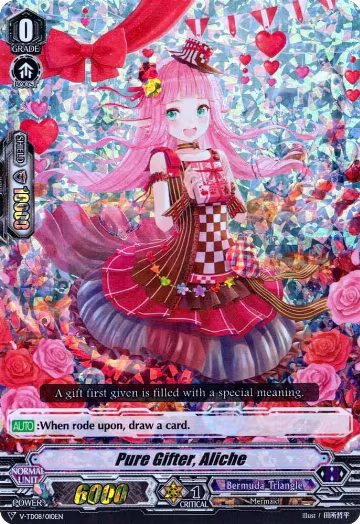 Pure Gifter, Aliche (RRR Foil) (V-TD08/010EN), V-TD08: Schokolade Melody — Vanguard card price
