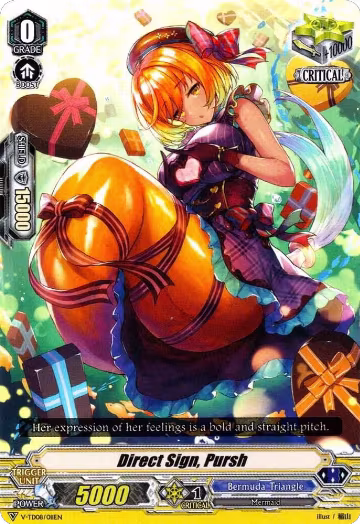 Direct Sign, Pursh (V-TD08/011EN), V-TD08: Schokolade Melody — Vanguard card price
