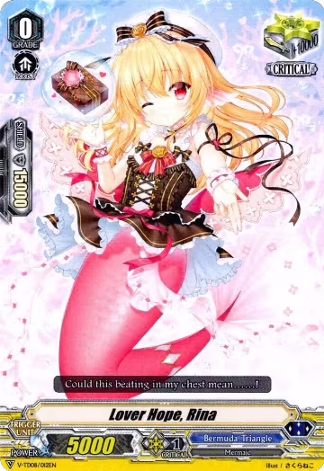 Lover Hope, Rina (V-TD08/012EN), V-TD08: Schokolade Melody — Vanguard card price