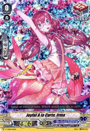 Joyful a la Carte, Irma (RRR Foil) (V-TD08/013EN), V-TD08: Schokolade Melody — Vanguard card price