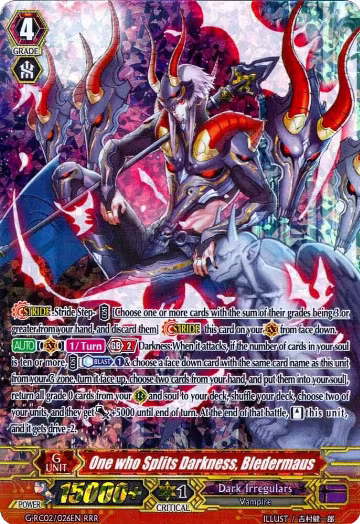 One who Splits Darkness, Bledermaus (G-RC02/026EN), G-RC02: Revival Collection — Vanguard card price