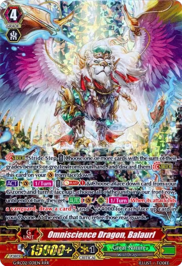 Omniscience Dragon, Balaurl (G-RC02/031EN), G-RC02: Revival Collection — Vanguard card price