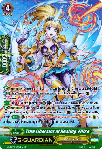 True Liberator of Healing, Ellise (G-RC02/036EN), G-RC02: Revival Collection — Vanguard card price