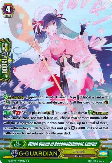 Witch Queen of Accomplishment, Laurier (G-RC02/037EN), G-RC02: Revival Collection — Vanguard card price