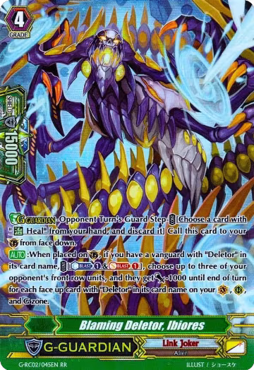 Blaming Deletor, Ibiores (G-RC02/045EN), G-RC02: Revival Collection — Vanguard card price