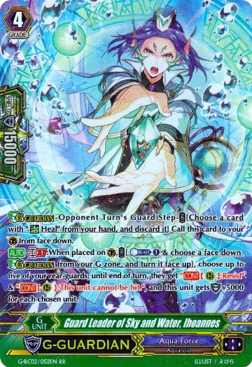 Guard Leader of Sky and Water, Ihoannes (G-RC02/052EN), G-RC02: Revival Collection — Vanguard card price