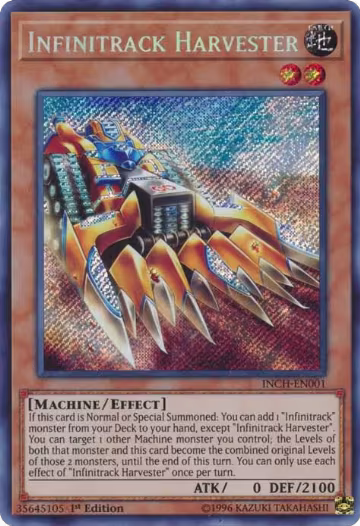 Infinitrack Harvester (INCH-EN001), The Infinity Chasers — Yu-Gi-Oh! card price