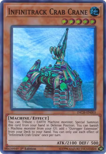 Infinitrack Crab Crane (INCH-EN003), The Infinity Chasers — Yu-Gi-Oh! card price