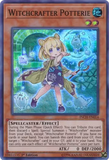 Witchcrafter Potterie (INCH-EN014), The Infinity Chasers — Yu-Gi-Oh! card price
