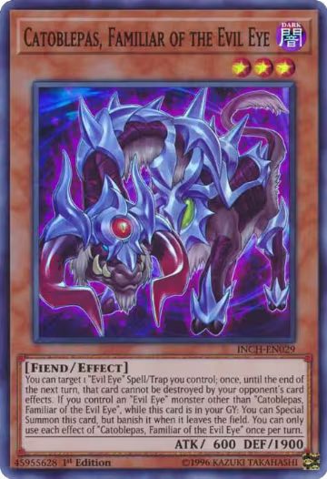 Catoblepas, Familiar of the Evil Eye (INCH-EN029), The Infinity Chasers — Yu-Gi-Oh! card price