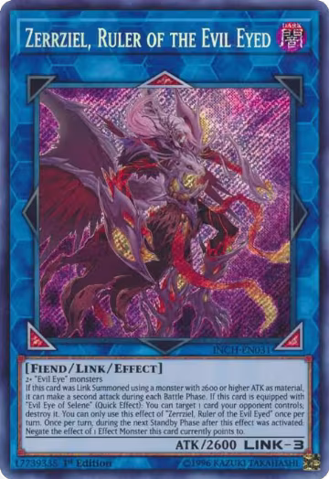 Zerrziel, Ruler of the Evil Eyed (INCH-EN031), The Infinity Chasers — Yu-Gi-Oh! card price