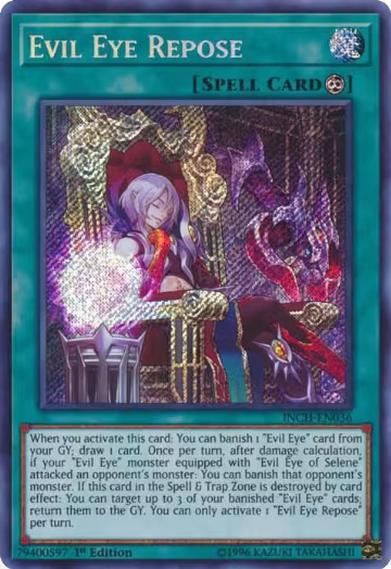 Evil Eye Repose (INCH-EN036), The Infinity Chasers — Yu-Gi-Oh! card price