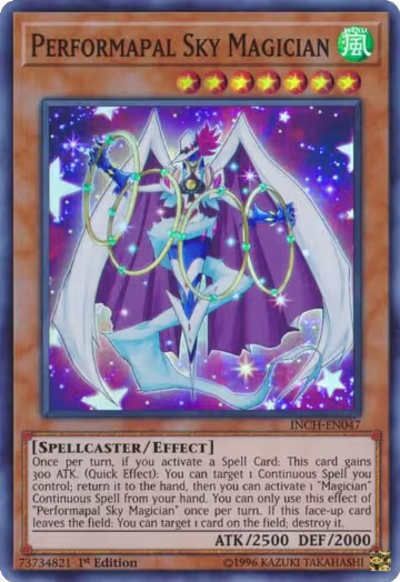 Performapal Sky Magician (INCH-EN047), The Infinity Chasers — Yu-Gi-Oh! card price