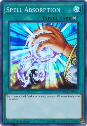 Spell Absorption (INCH-EN053), The Infinity Chasers — Yu-Gi-Oh! card price