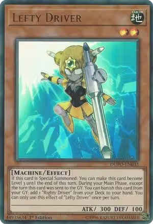 Lefty Driver (DUPO-EN033), Duel Power — Yu-Gi-Oh! card price