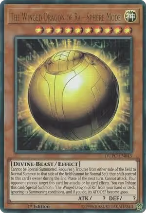 The Winged Dragon of Ra - Sphere Mode (DUPO-EN045), Duel Power — Yu-Gi-Oh! card price