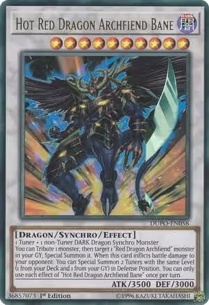Hot Red Dragon Archfiend Bane (DUPO-EN058), Duel Power — Yu-Gi-Oh! card price