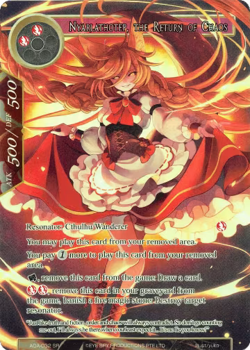 Nyarlathotep, the Return of Chaos (Full Art) (AOA-032), Awakening of the Ancients — Force of Will card price