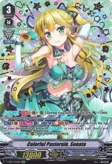 Colorful Pastorale, Sonata (SVR) (V-EB05/SV01EN), V-EB05: Primary Melody — Vanguard card price