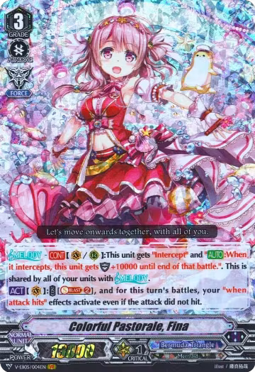Colorful Pastorale, Fina (V-EB05/004EN), V-EB05: Primary Melody — Vanguard card price