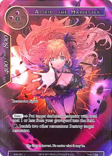Alseid, the Harvester (Full Art) (AOA-081), Awakening of the Ancients — Force of Will card price