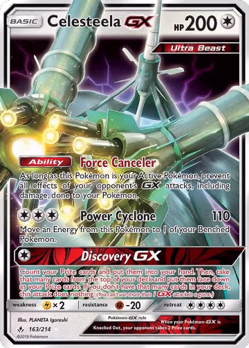 Celesteela GX (163/214), SM - Unbroken Bonds — Pokémon card price