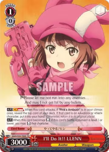 I'll Do It!! LLENN (GGO/S59-TE05 TD), SAO Alternative–Gun Gale Online — Weiß Schwarz card price