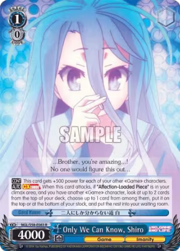 Only We Can Know, Shiro (NGL/S58-E083 R) — card price