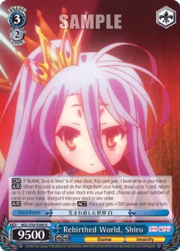 Rebirthed World, Shiro (NGL/S58-E086 R), No Game No Life — Weiß Schwarz card price