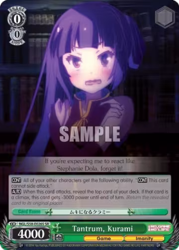 Tantrum, Kurami (SR) (NGL/S58-E026S SR), No Game No Life — Weiß Schwarz card price